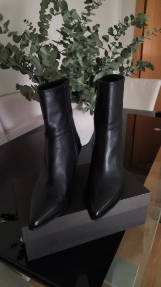 Botines Zara de Piel Negros