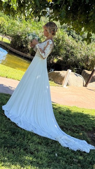Traje de novia blanco Talla 36