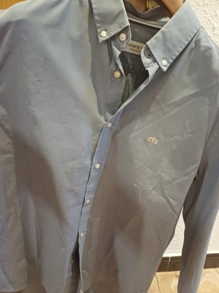 Camisa Lacoste Azul Talla XL