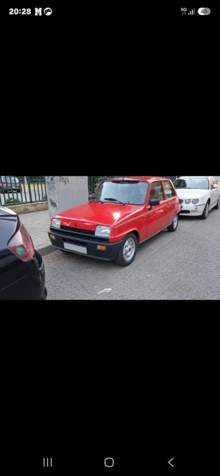 Parachoques delantero Renault 5 sin pilotos