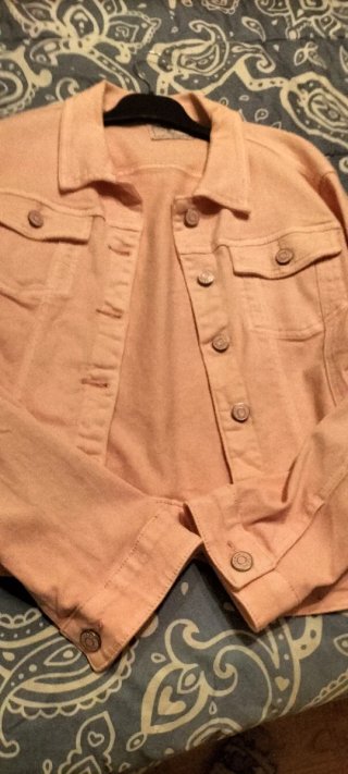 Cazadora vaquera rosa talla L