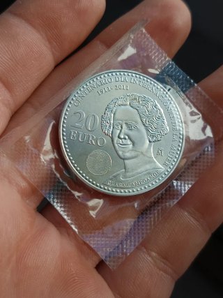 Moneda 20 Euro 2011 plata Clara Campoamor