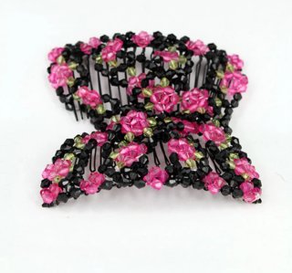 Coleteros de fantasía horquillas flores son tres