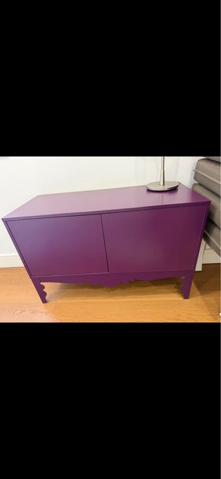 Mueble Auxiliar Vintage Color Berenjena