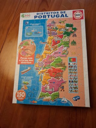 Puzzle Distritos de Portugal Educa 150 peças