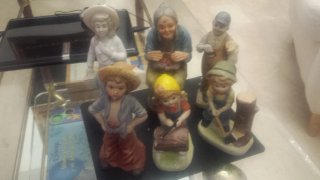 Figura porcelana vintage son seis