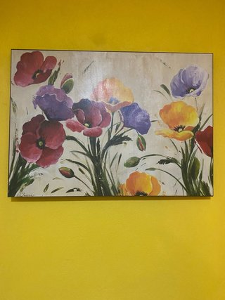 lienzo Floral Pintado