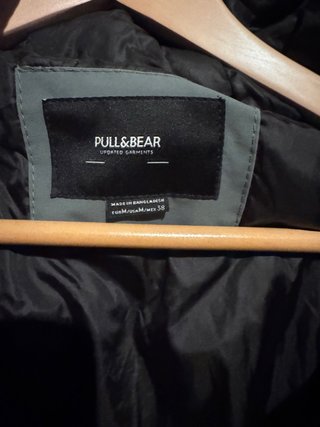 Chamarra Pull&Bear Negra Talla M