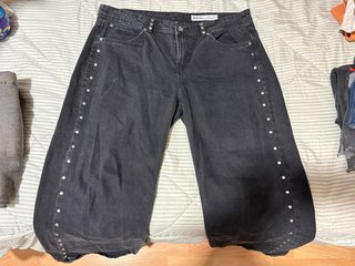 Pantalones Bershka Negros con Tachuelas