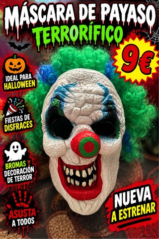 Máscara de Payaso Terrorífico