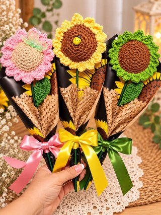 GIRASOL ETERNO A CROCHET – 5 €