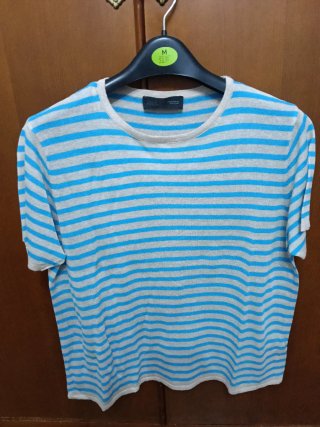 Camiseta de rayas Zara Talla M