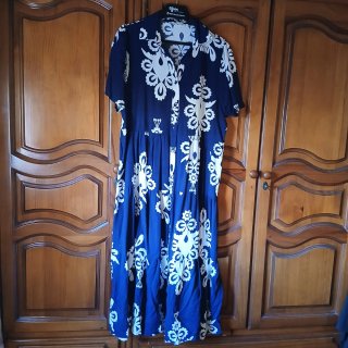 Vestido Estampado Azul