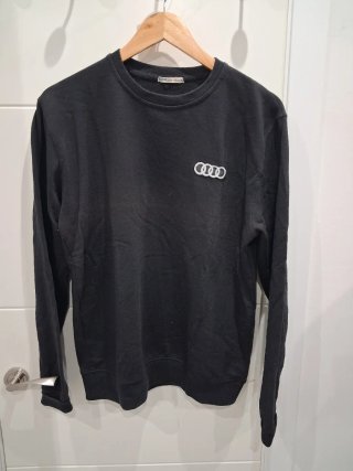 Sudadera Negra con Logo Audi