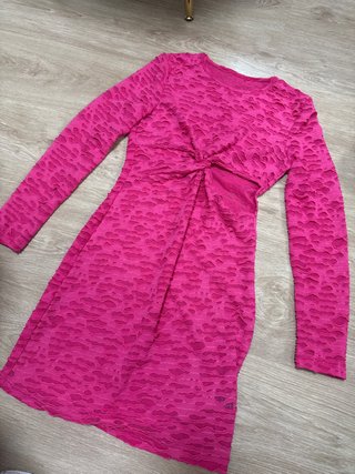Vestido Rosado Texturizado