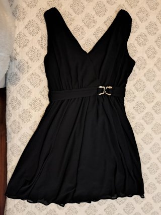 Vestido azul marino Morgan