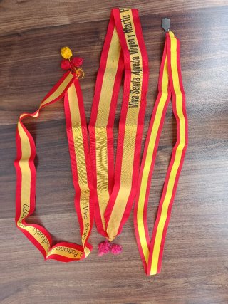 Estadales cintas banderas de España antiguos.