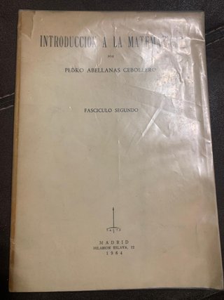 Introducción a la Matemática de Pedro Abellanas