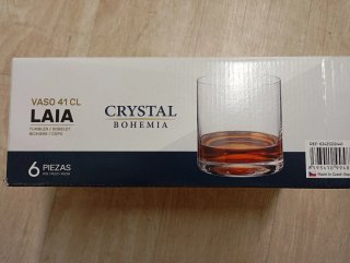 6 Vasos Crystal Bohemia 41cl