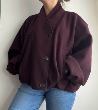 Chaqueta Zara Burdeos Talla L