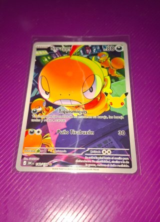 Carta Pokémon Scraggy 30 Aniversario