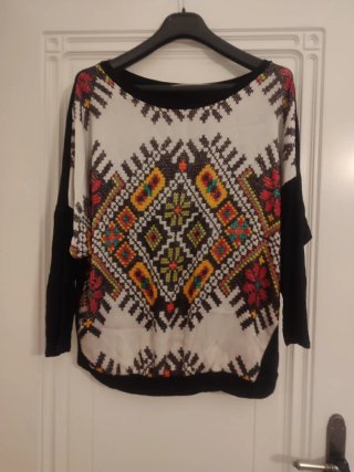 Camiseta Patchwork Punto y Tela