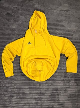 Sudadera con capucha Adidas amarilla