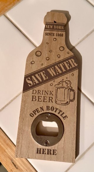 Abridor de Botellas de Madera