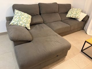 Sofá Chaise Longue Gris