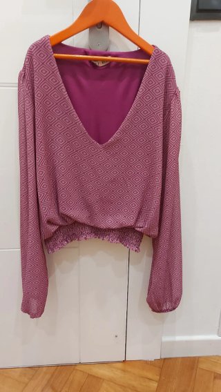 Camisa de manga larga estampada