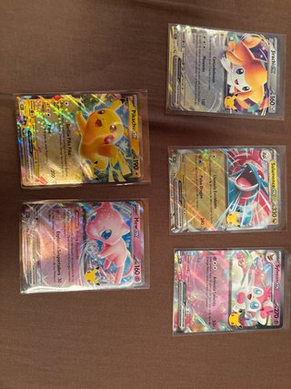 Lote 5 Cartas Pokémon EX 30 Aniversario