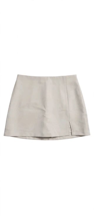 Minifalda pantalón beige