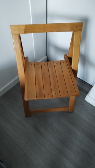 Silla Plegable Madera Maciza Gascón