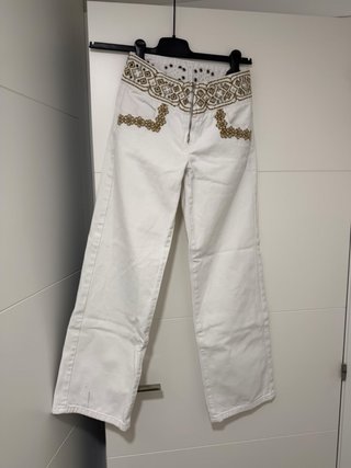 Pantalón Vaquero Blanco Nicoli Talla 32