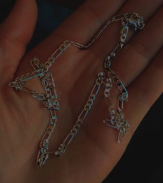 Collar de plata con sello 925