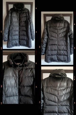 Abrigo Plumas Springfield Negro Mujer Talla 44