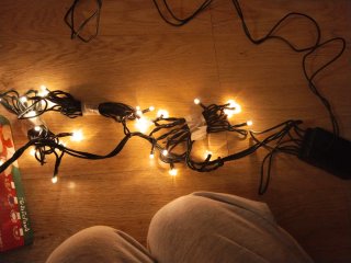 Cortina de luces LED 1.2 x 1 m Navidad