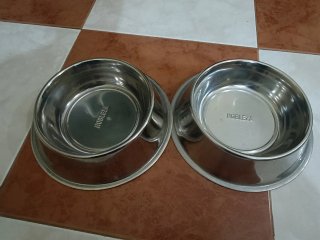 Set de 2 Comederos Nobleza Acero Inoxidable