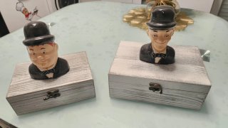 Set de 2 Cajas de Madera Decorativas