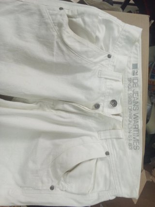 Pantalón vaquero blanco Side Jeans