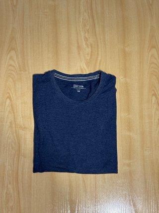 Camiseta Azul de Manga Larga Talla M