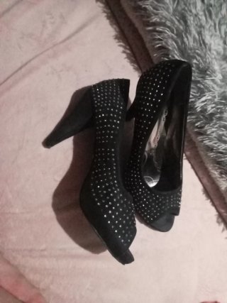 Zapatos de Tacón Negros Talla 39