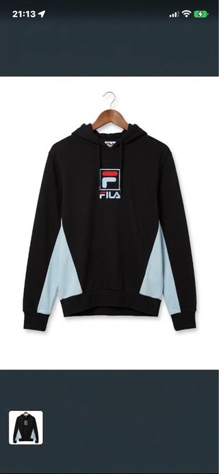 Sudadera Fila Negra y Azul