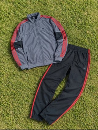Chándal Adidas Gris y Negro