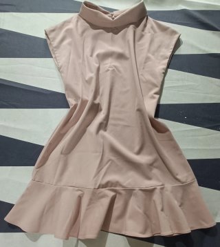 Vestido corto rosa