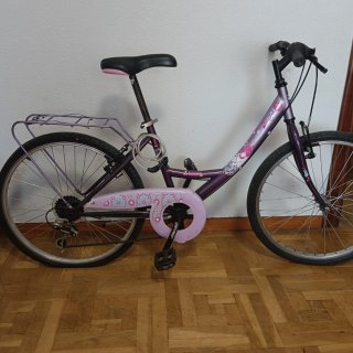 Bicicleta Infantil 24 Pulgadas Morada