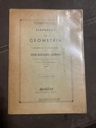 Elementos de Geometría de Busquet 1946