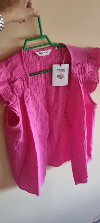 Camisa Naf Naf Rosa Talla 40