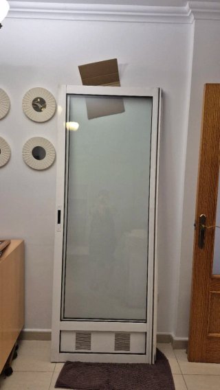 Puerta Corredera de Aluminio Blanco