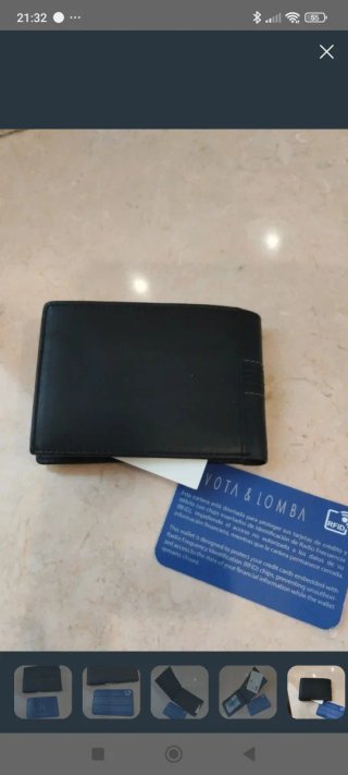 Cartera de Piel Devota & Lomba Negra